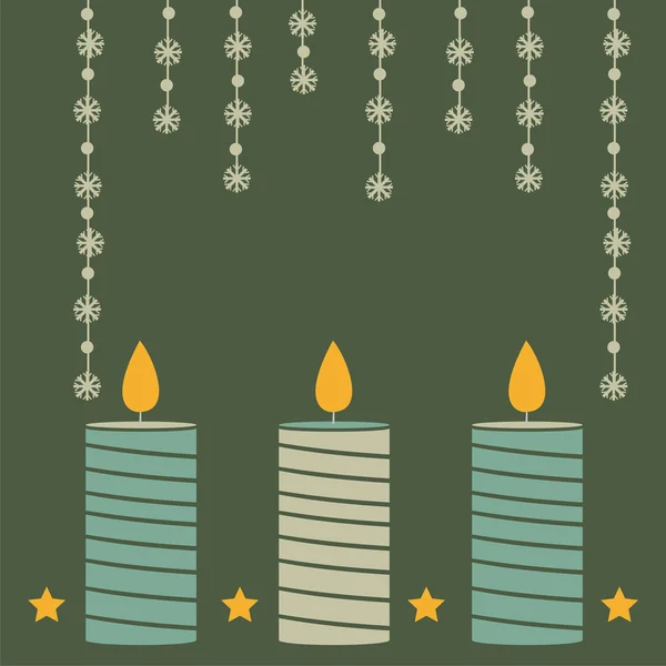 Fond de bougies — Image vectorielle