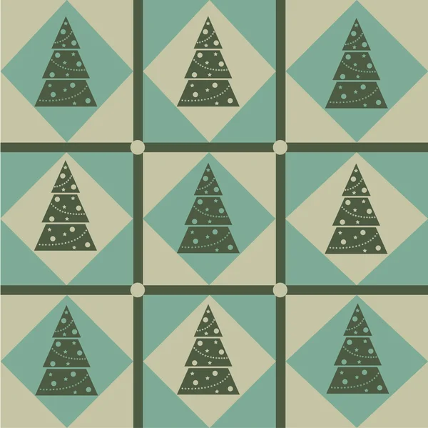 Boże Narodzenie drzewo wzór — Wektor stockowy