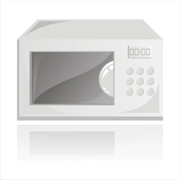 Microwave isolated on white — Stock Vector