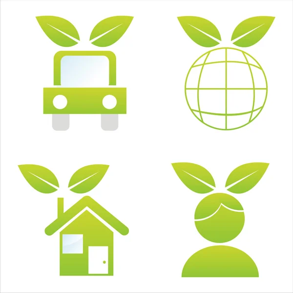 Ecological icons — Stock Vector