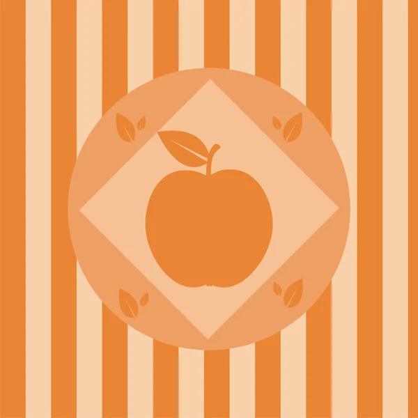 Apfel-Hintergrund — Stockvektor