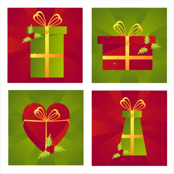 Christmas presents backgrounds — Stock Vector