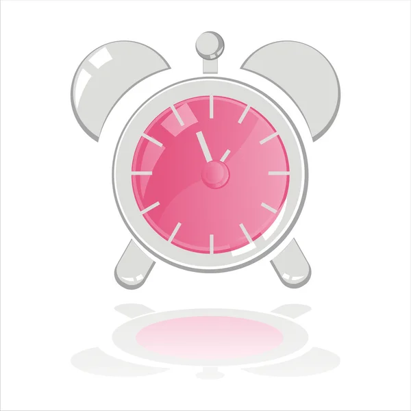 Clock isolated on white — Stock Vector