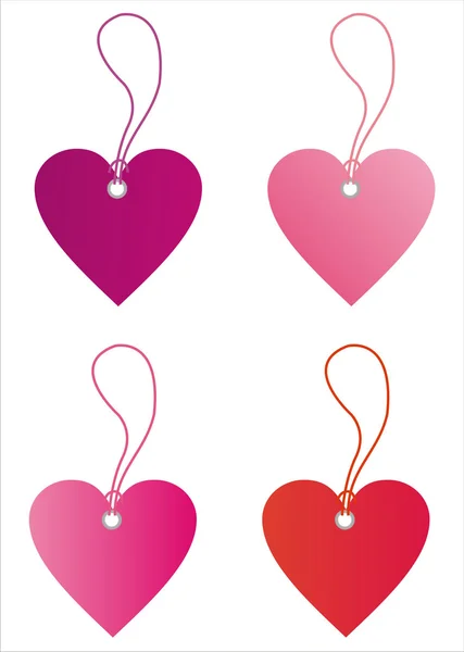 Set Valentine Day Sale Tags — Stock Vector