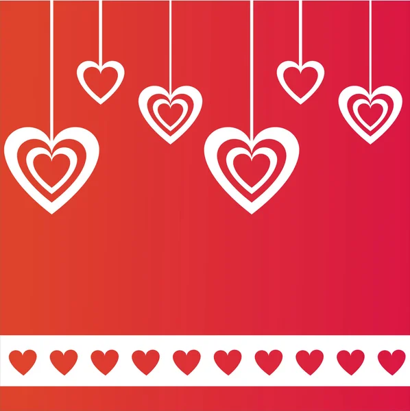 Fondo Rojo Del Día San Valentín — Vector de stock