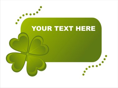 Glossy st. patrick's day frame clipart