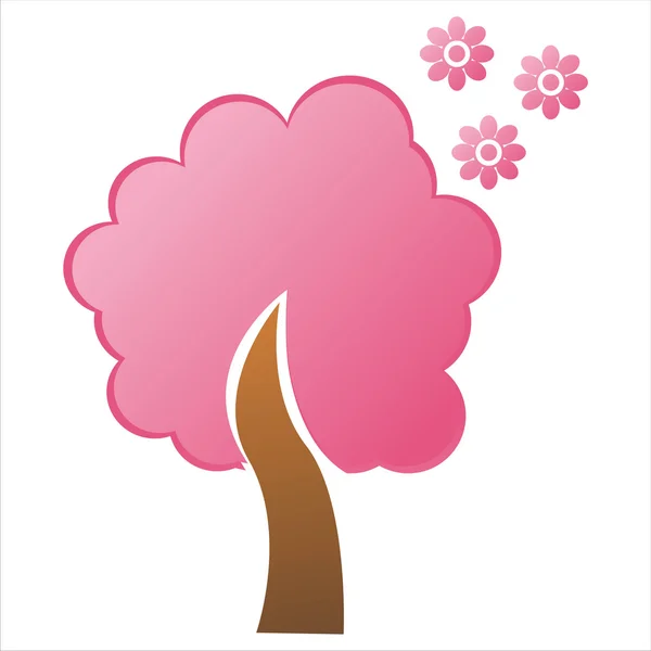 Цветочное дерево — стоковый вектор