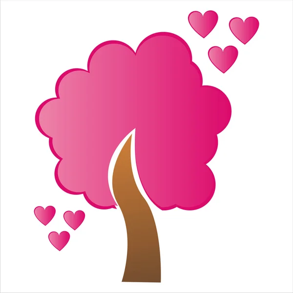 Дерево Святого Валентина — стоковый вектор