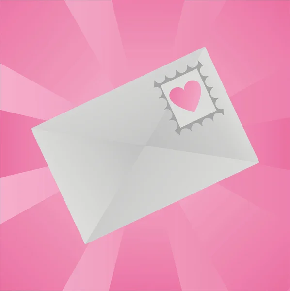Aşk mektubu arka plan — Stok Vektör