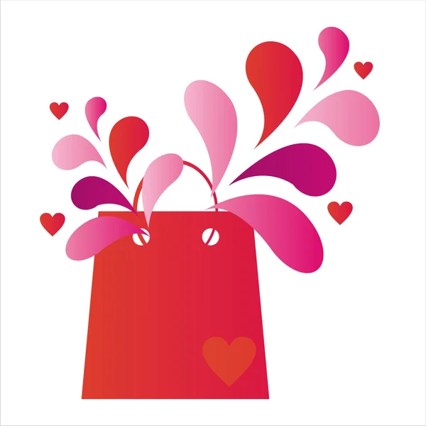 Sac Provisions Saint Valentin — Image vectorielle