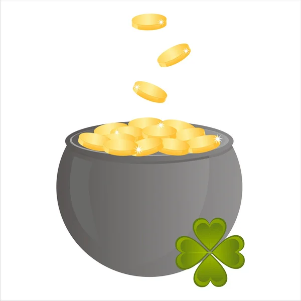 Pot de jour de St Patrick — Image vectorielle