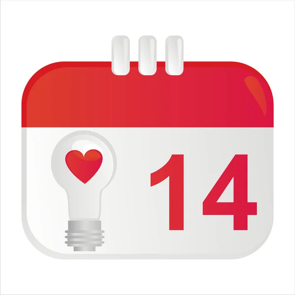 St. valentine's day icon — Stock Vector