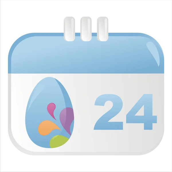 Easter Calendar Icon — Stock Vector