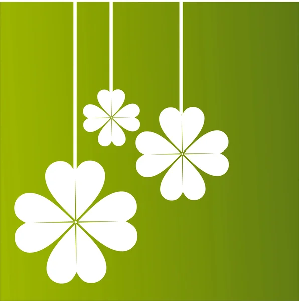 Yeşil Patrick Günü Arka Plan — Stok Vektör