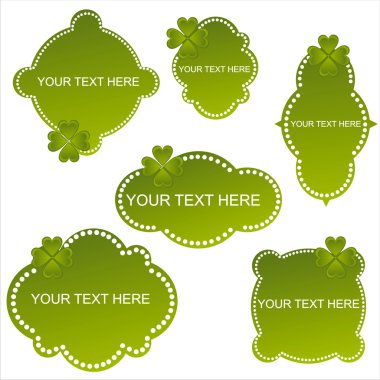 St. patrick's day banners clipart