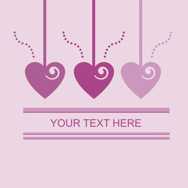 Cute Valentine Day Card — Stock Vector