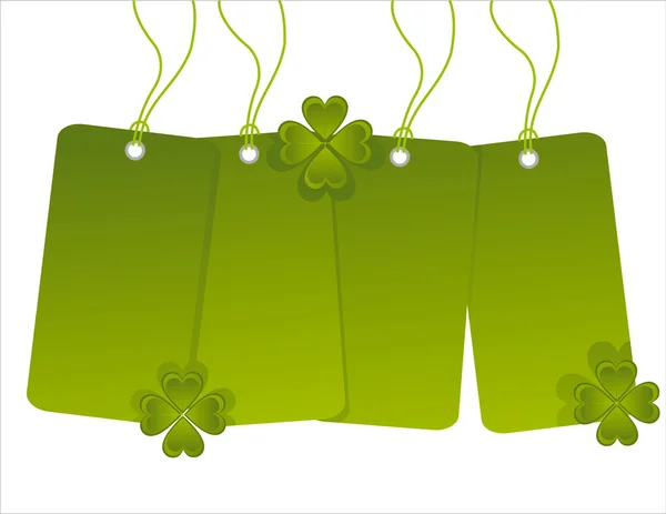 St. patrick's day tags — Stock Vector