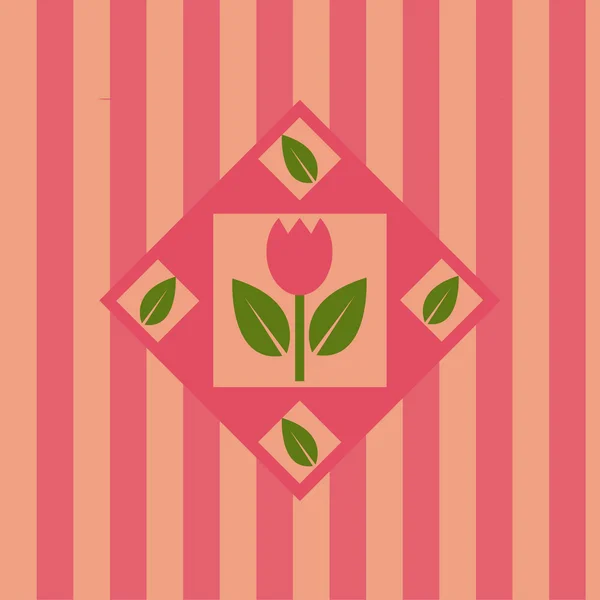 Милые Тюльпаны Фон — стоковый вектор