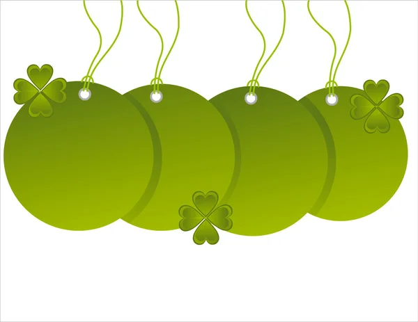 St. patrick's day tags — Stock Vector