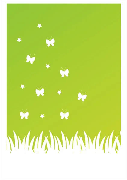 Green Nature Background — Stock Vector