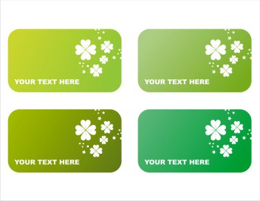 Set of 4 st. patrick's day frames clipart