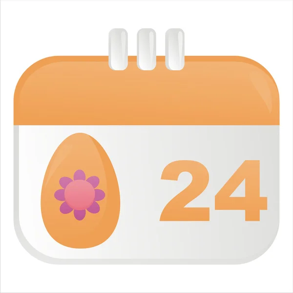 Icono Calendario Pascua — Vector de stock