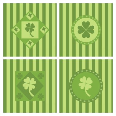 Cute clover backgrounds clipart