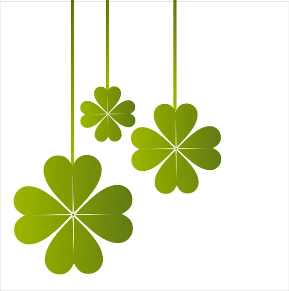 Glossy Patrick Day Background — Stock Vector