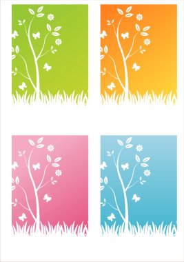 Colorful nature backgrounds clipart