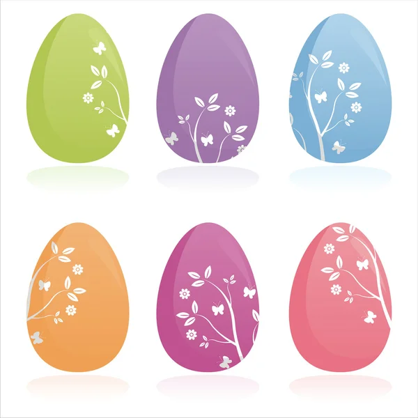 Ovos de Páscoa coloridos — Vetor de Stock