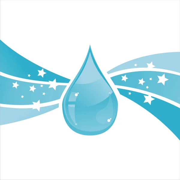 Tło kropla wody — Wektor stockowy
