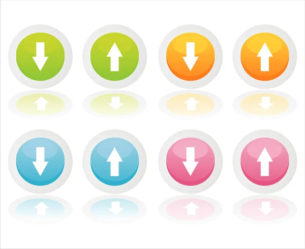Colorful web buttons — Stock Vector