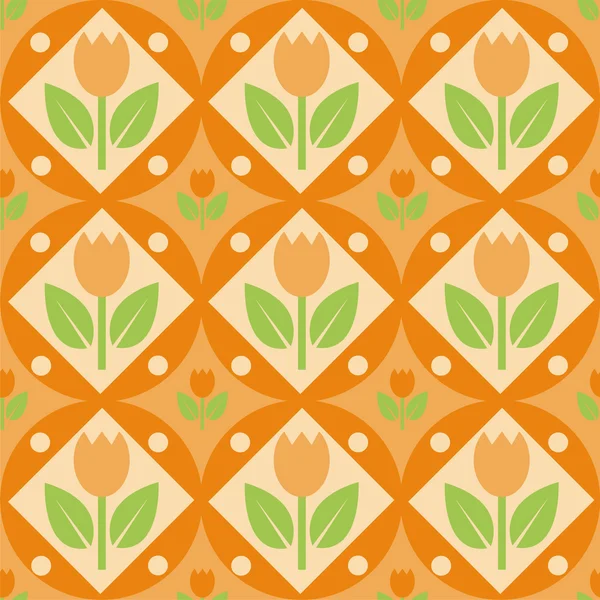 Tulips pattern — Stock Vector