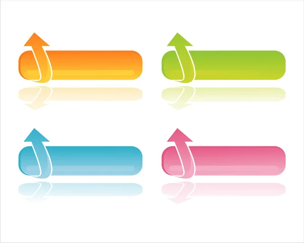 Renkli web Bannerlar — Stok Vektör