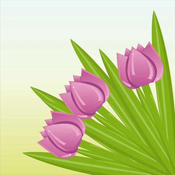 Grono tulipany — Wektor stockowy