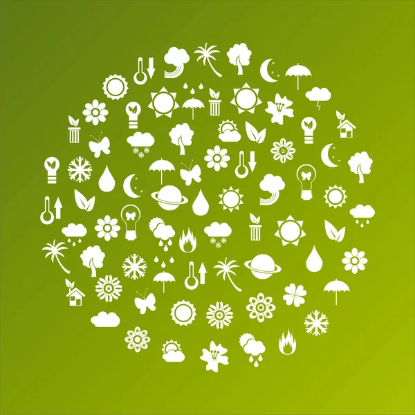 Planète écologique — Image vectorielle