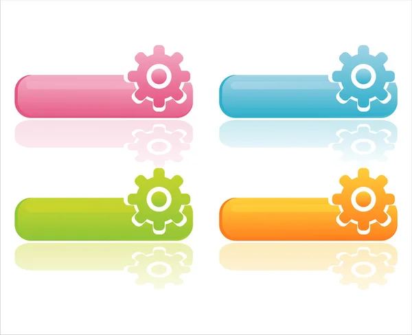 Renkli web Bannerlar — Stok Vektör