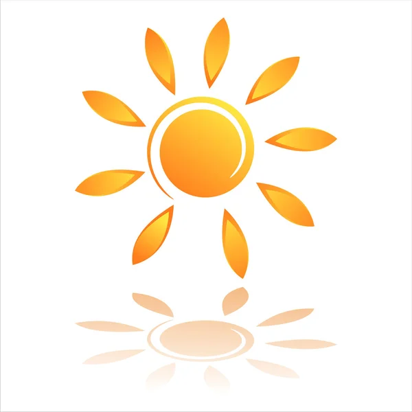 Soyut güneş simgesi — Stok Vektör