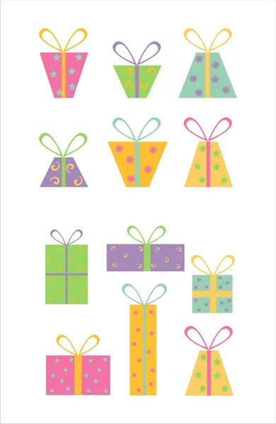 Icônes cadeaux — Image vectorielle