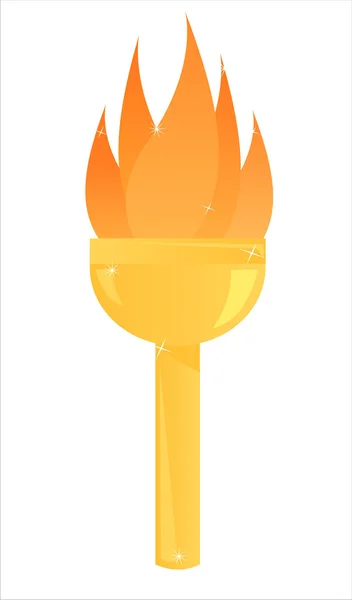 Olympic torch illustration — Stock Vector