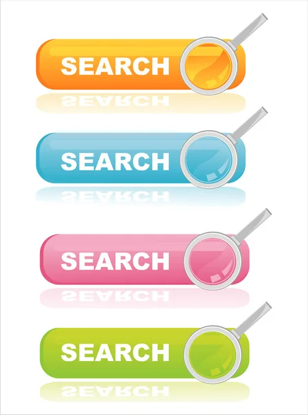 Colorful search banners — Stock Vector