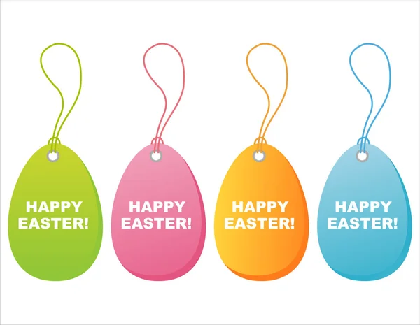 Balises de Pâques colorées — Image vectorielle