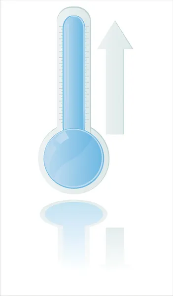 Thermometer isolated on white — Stock Vector