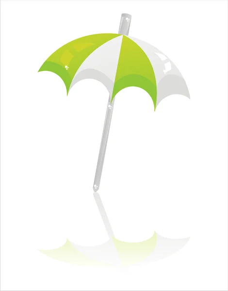 Parapluie isolé sur blanc — Image vectorielle