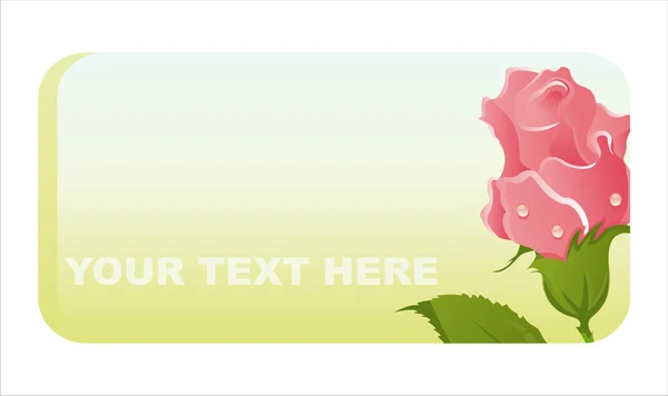 Bannière Roses — Image vectorielle