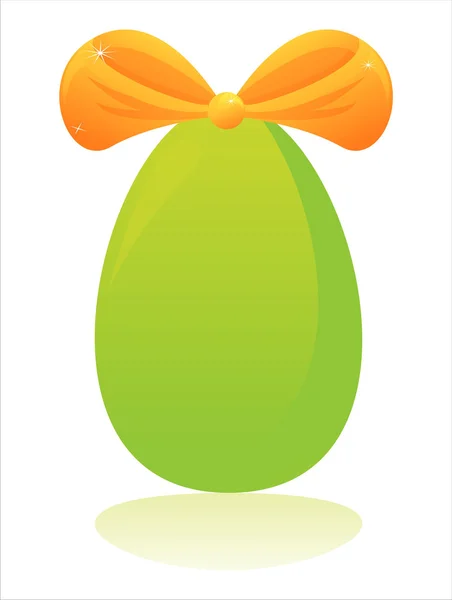Easter egg with bow — Stock Vector