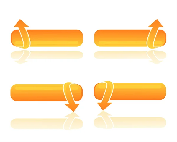 Bannières web orange — Image vectorielle