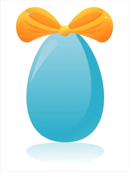 Easter egg with bow — Stock Vector