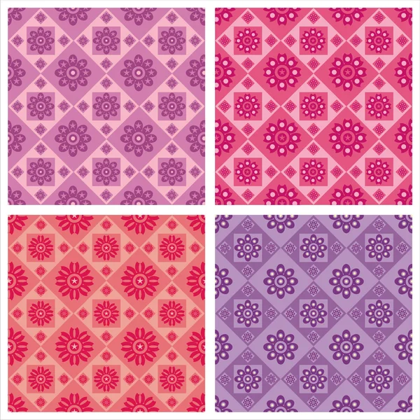 Cute floral patterns — Stock Vector