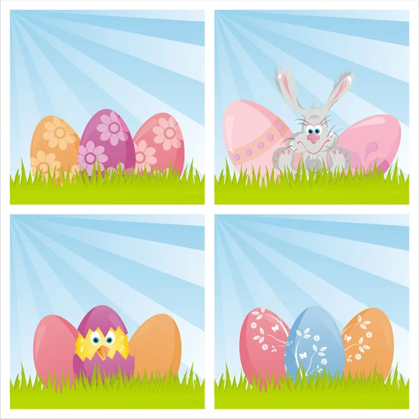 Colorful easter backgrounds — Stock Vector
